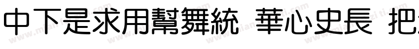 DFLiYuan SC24 W8字体转换